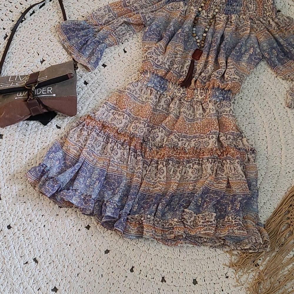 BO HO VICI MULTI M DRESS OFF SHOLDERS NEW - Picture 5 of 16